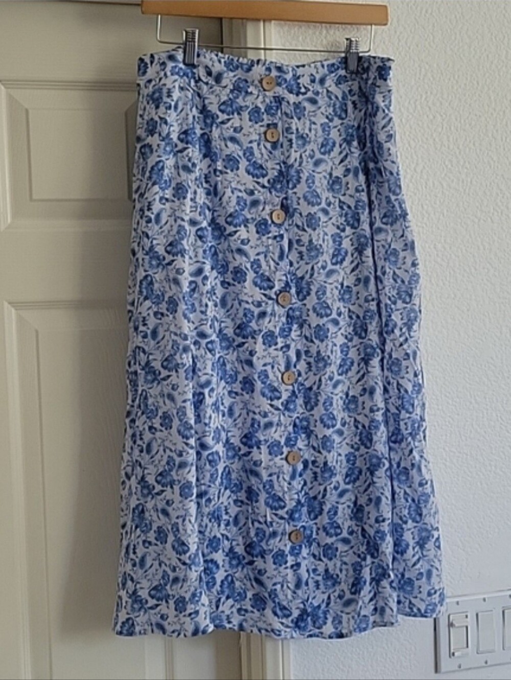 Floral Print Midi Skirt
